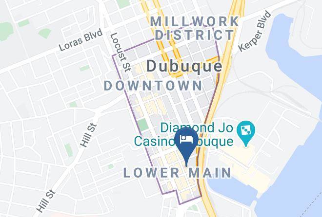 Dubuque - Hotel Julien Dubuque Maps