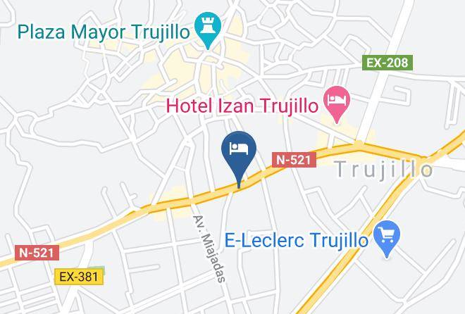Caceres - Hotel Julio Maps