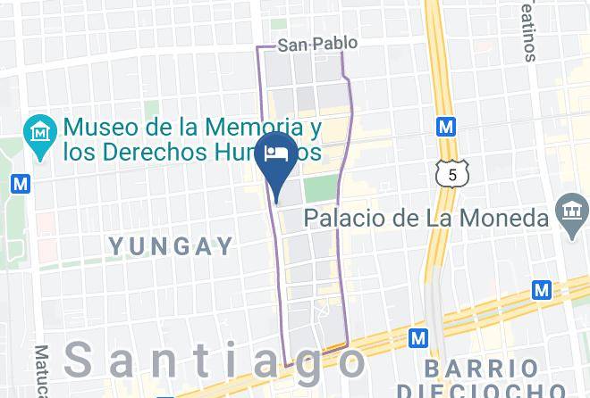 Santiago - Hotel Julissa Express Maps