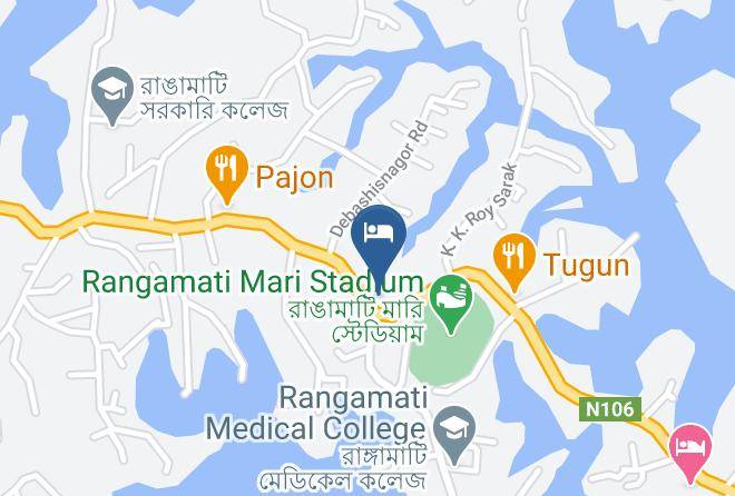 Chittagong - Hotel Jum Palace Rangamati Maps