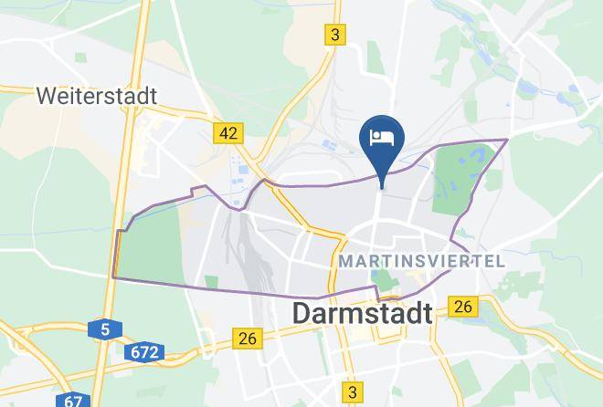 Darmstadt - Hotel Jungstil Maps
