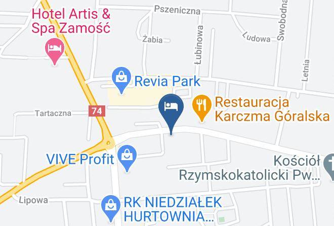 Zamosc - Hotel Junior Zamosc Maps