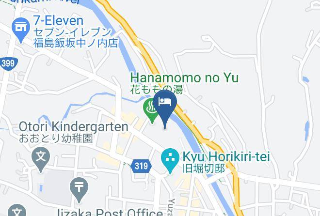 Fukushima City - Hotel Juraku Maps