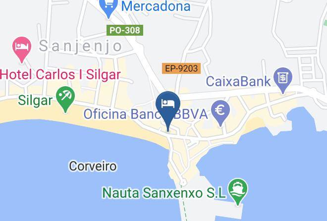 Pontevedra - Hotel Duerming Justo Maps