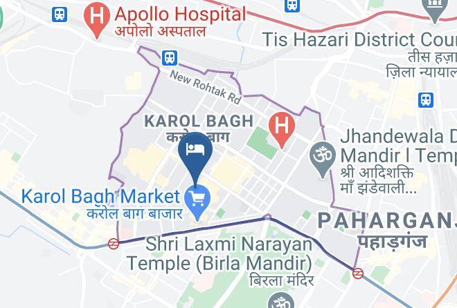 Karol Bagh - Hotel Jyoti Deluxe Maps