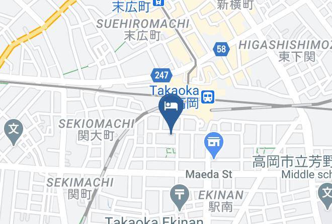 Takaoka City - Hotel K & G Takaoka Maps