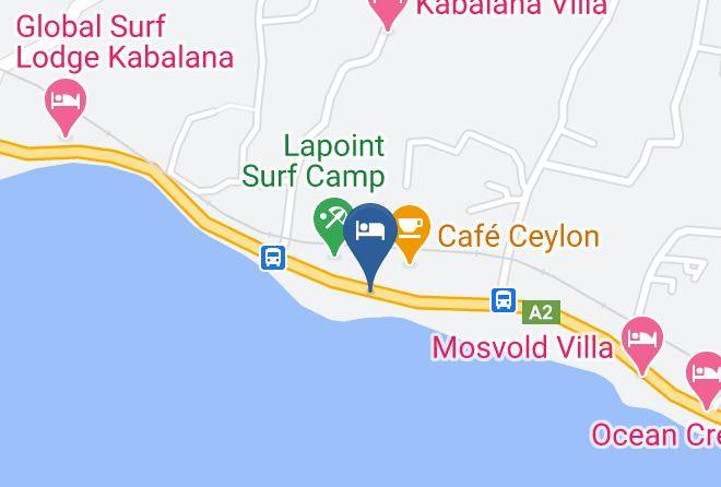 Galle - Hotel Kabalana Beach Maps