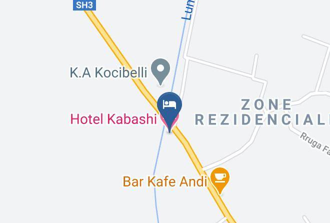 Korce - Hotel Kabashi Maps