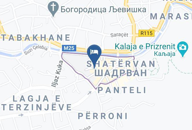 Prizren - Hotel Kacinari Maps