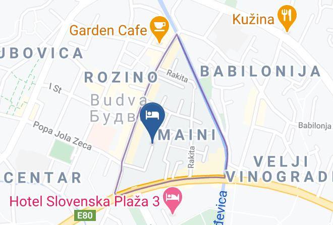 Budva - Hotel Kadmo Maps