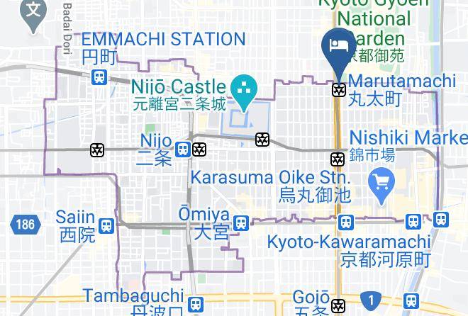 Kyoto City Nakagyo Ward - Hotel Kado Gosho Minami Kyoto Maps