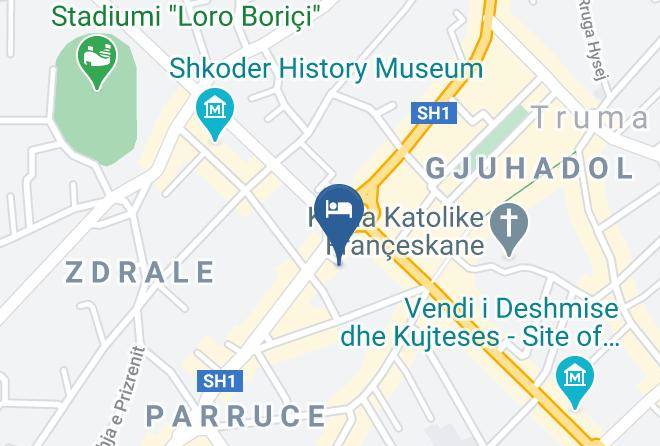Shkoder - Hotel Kaduku Maps