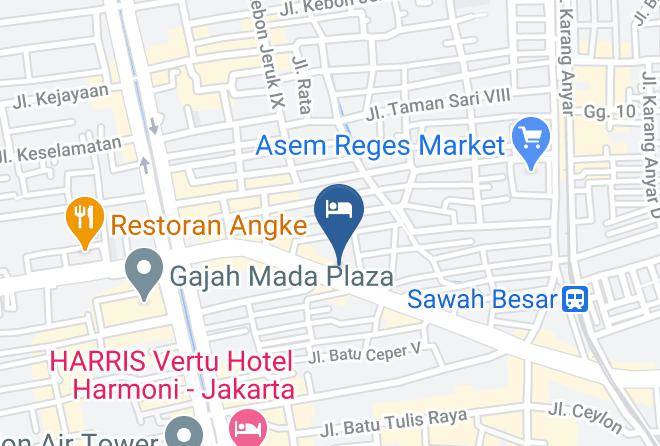 West Jakarta - Hotel Kafila Maps
