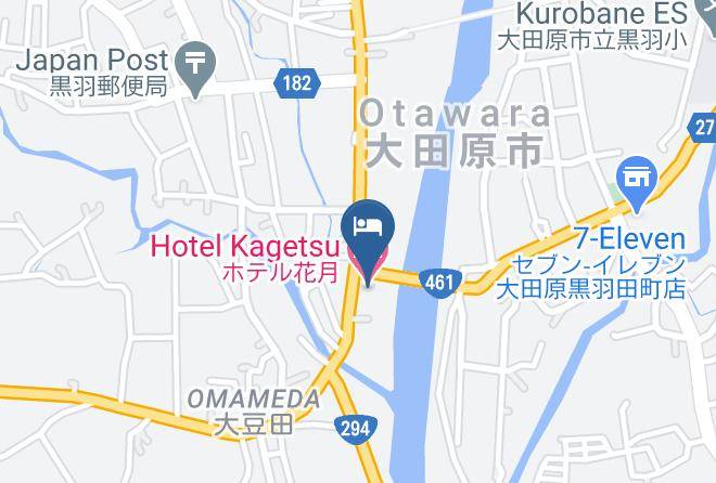 Ohtawara City - Hotel Kagetsu Maps