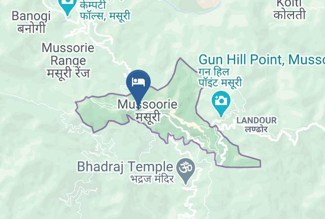 Mussoorie - Hotel Kahkashan Maps