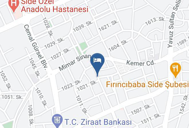 Manavgat - Hotel Kahraman Maps