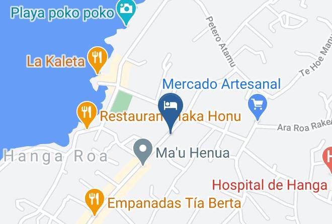 Easter Island - Hotel Kaimana Maps