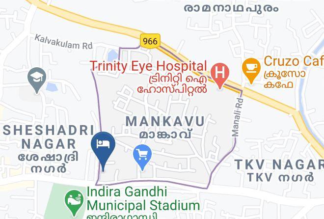 Palakkad - Hotel Kairali Towers Maps