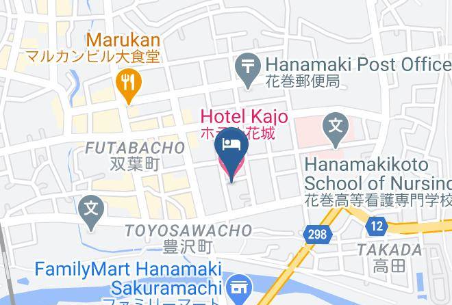 Hanamaki City - Hotel Kajo Maps