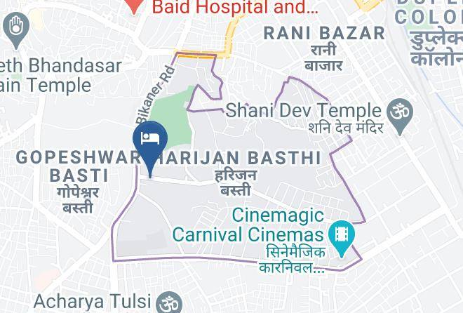 Bikaner - Hotel Kala Mandir Palace Maps
