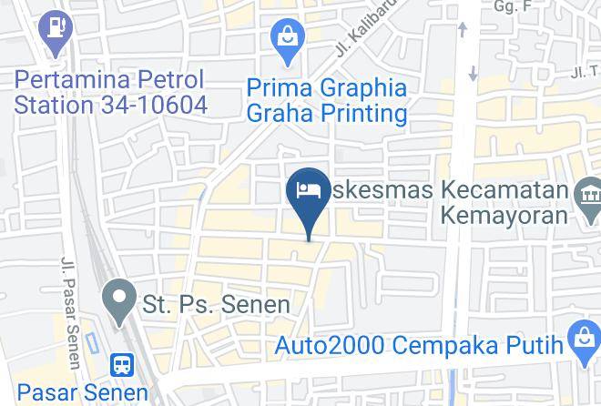 Central Jakarta - Hotel Kalibaru Maps