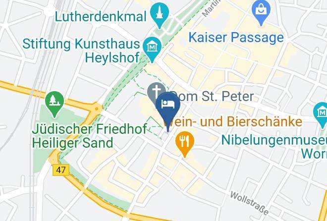 Worms - Hotel Kalisch Maps