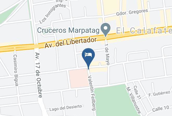 Lago Argentino - Hotel Kalken Maps
