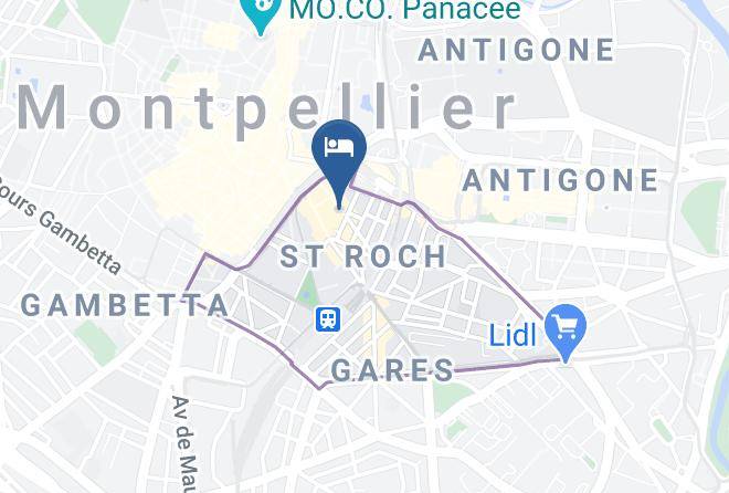 Hotel Kalliste Montpellier Map