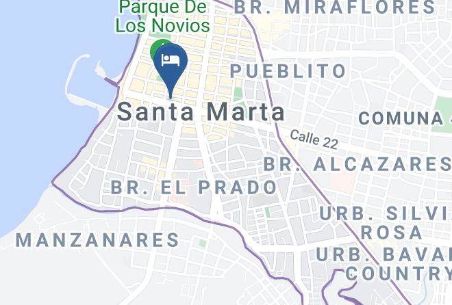 Santa Marta - Hotel Kaloha Maps