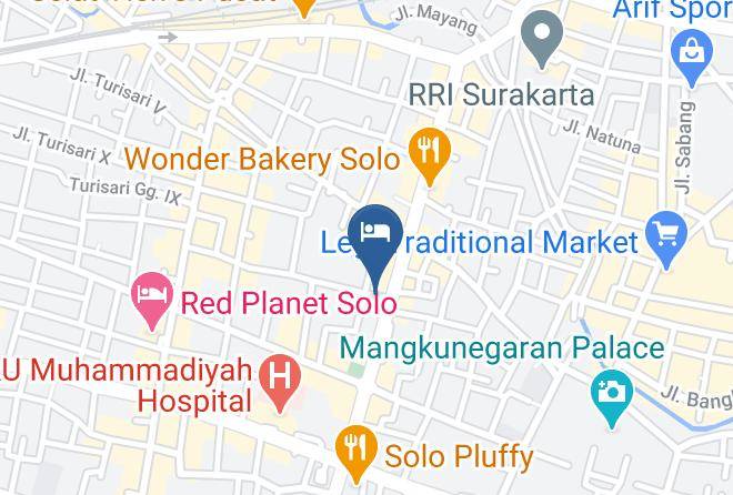 Surakarta - Hotel Kaloka Maps