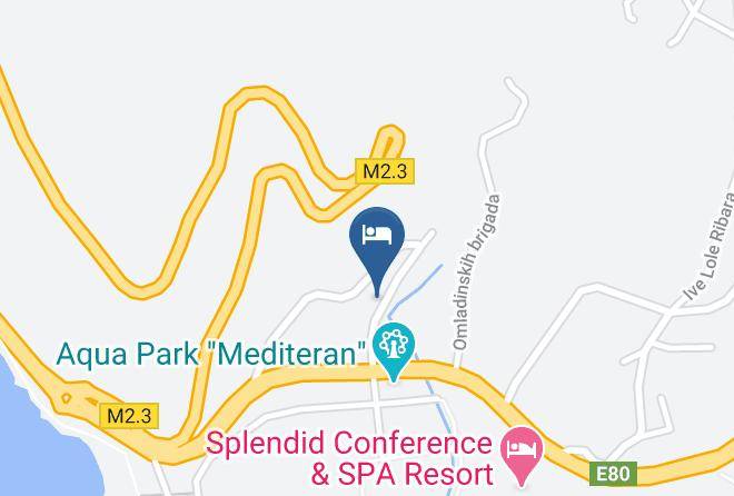 Budva - Hotel Kalos Maps