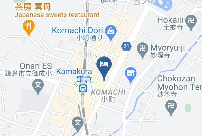 Kamakura City - Hotel Kamakura Mori Maps