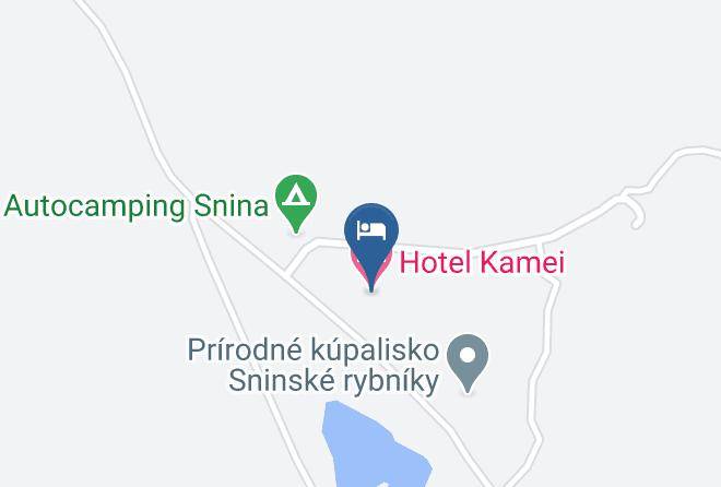 Snina - Hotel Kamei Maps