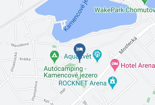 Chomutov - Hotel Kamencak Maps