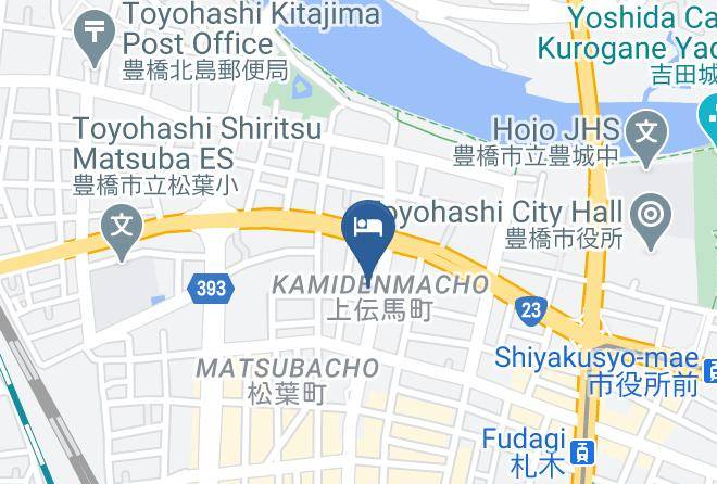 Toyohashi City - Hotel Kamiya Maps