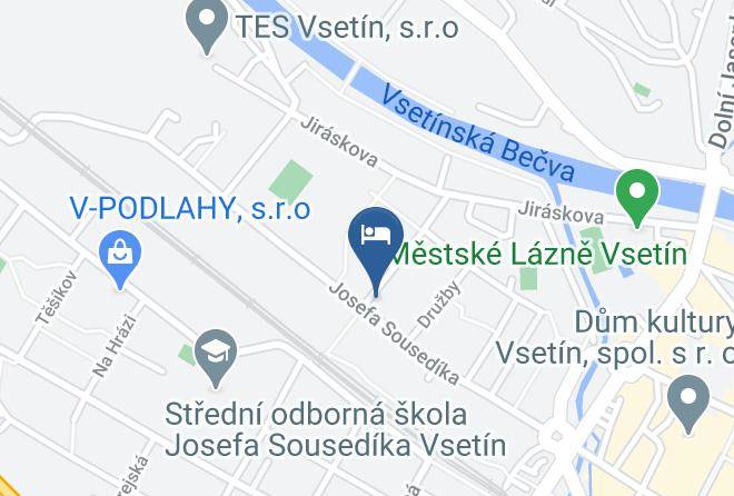 Vsetin - Hotel Kamu Garni Maps