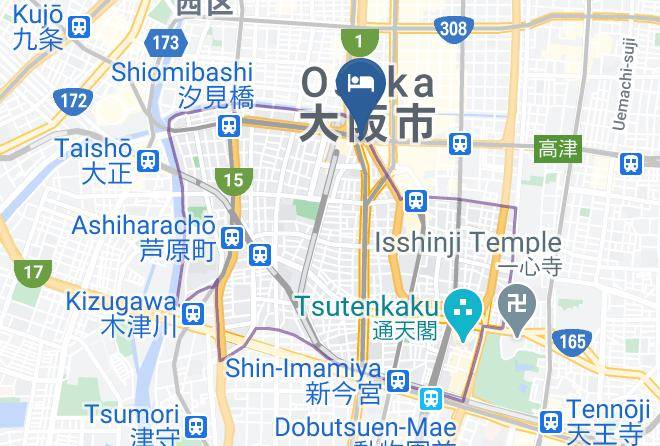 Osaka City Naniwa Ward - Hotel Kanade Osaka Namba Maps