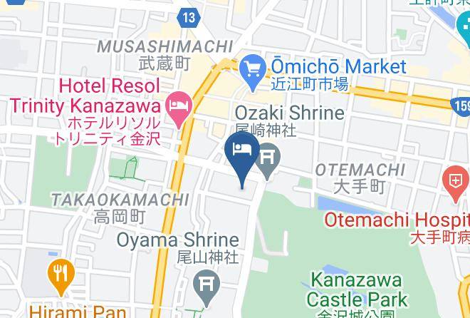 Hotel Kanazawa Kenrokusou Map - Ishikawa Pref - Kanazawa City
