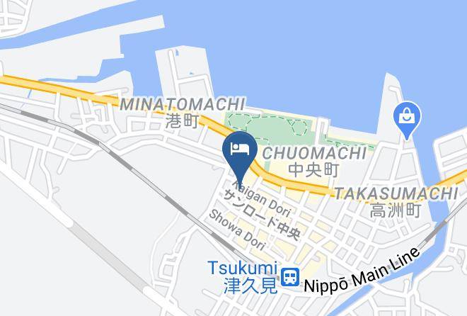 Tsukumi City - Hotel Kaneman Maps