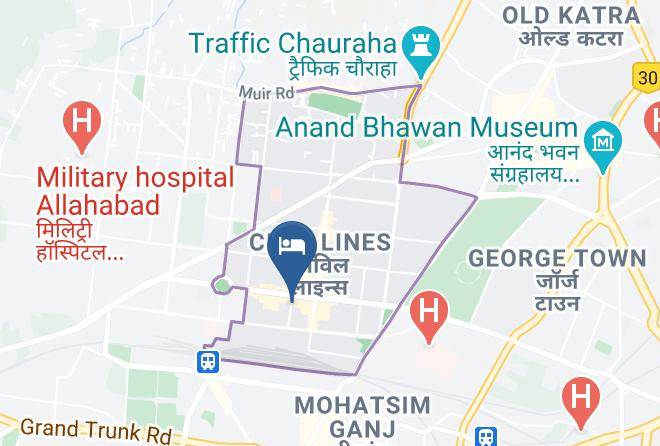 Allahabad - Hotel Kanha Shyam Maps