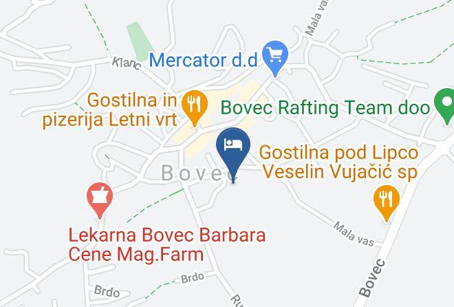 Bovec - Hotel Kanin Maps