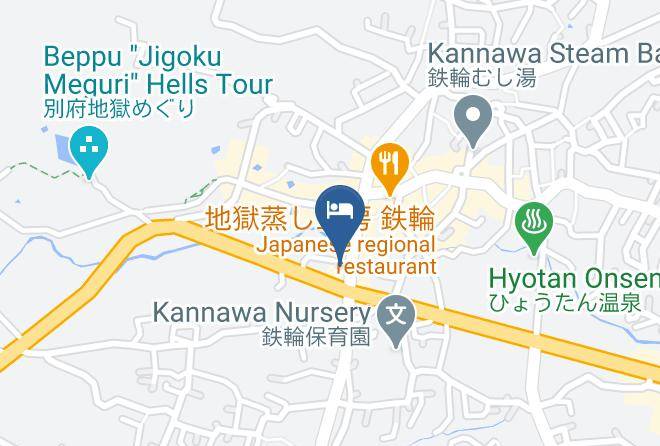 Beppu City - Hotel Kannawa Maps