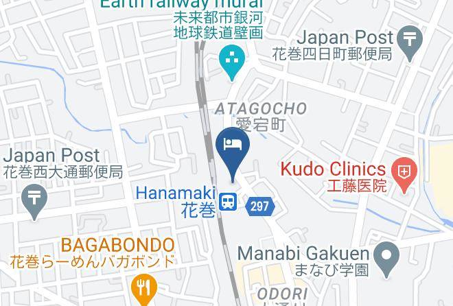 Hanamaki City - Hotel Kanou Maps