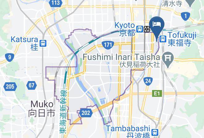 Kyoto City Minami Ward - Hotel Kanso Maps