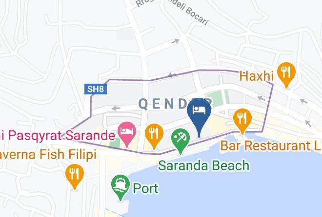 Saranda - Hotel Kaonia Maps