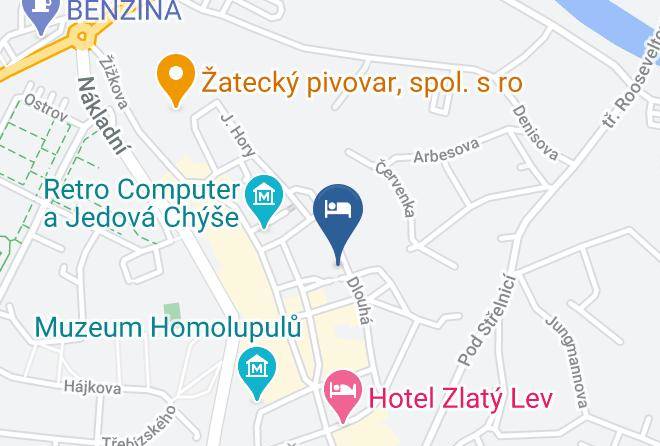 Louny - Hotel Kapitan Zatec Maps