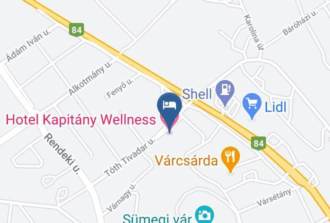 Hotel Kapitany Wellness Map