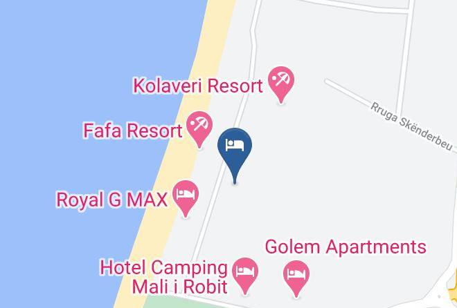 Kavaje - Hotel Kapri Maps