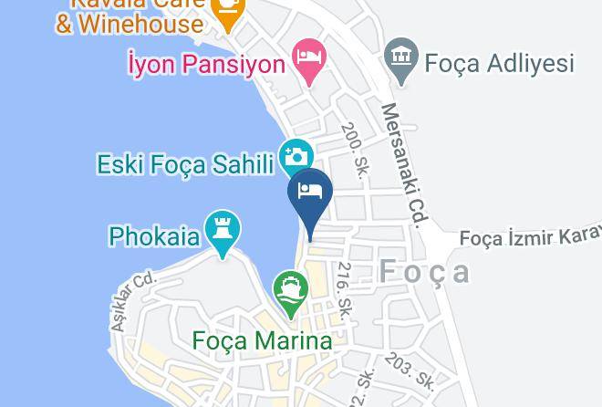 Foca - Hotel Karacam Maps
