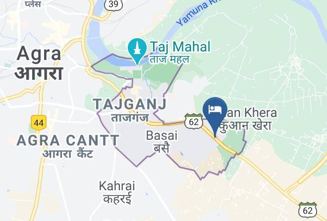 Agra - Hotel Karan Vilas Maps